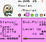 rowlet pokemon legends celebi