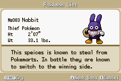 pokemon fury red nabbit
