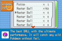 pokemon sienna master ball cheats