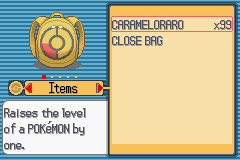 rare candy pokemon light platinum gba