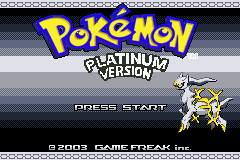 Pokémon Old Light Platinum gba
