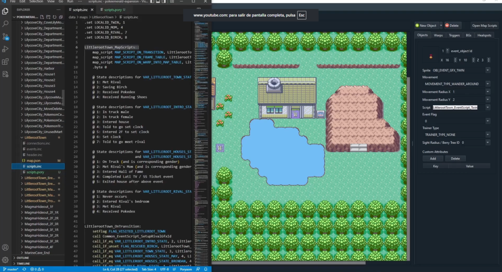 Poryscript extensión en Visual Studio Code